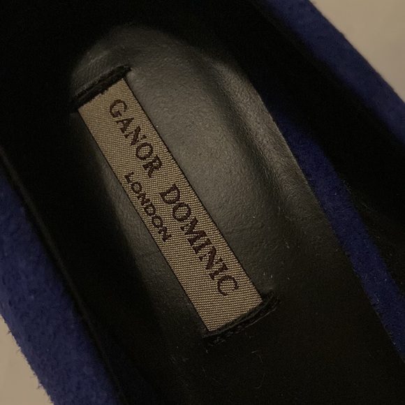 GANOR DOMINIC APOLLO 3D-DETAIL SUEDE PUMPS IN BLUE - Picture 7 of 16